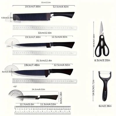 Non-Stick Stainless Steel Knife Set – Complete Kitchen Tools_img_6