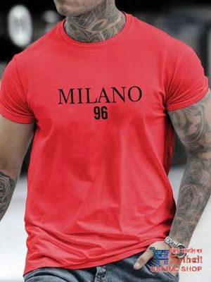 Men's Stylish Drop Shoulder- Milano Red_img_1