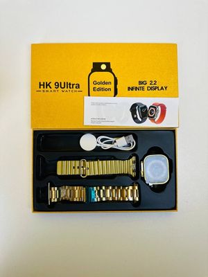 HK 9Ultra Smartwatch Golden Edition (Dual Straps) – Gold Color_img_0