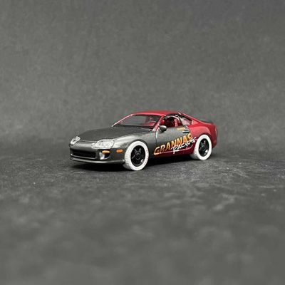 1:64 Grannas Racing Toyota Supra JDM Metallic Red Diecast Model_img_0