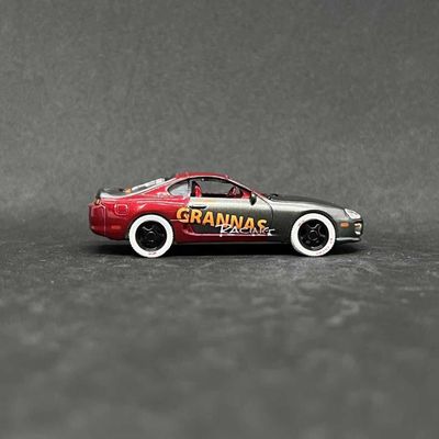 1:64 Grannas Racing Toyota Supra JDM Metallic Red Diecast Model_img_2