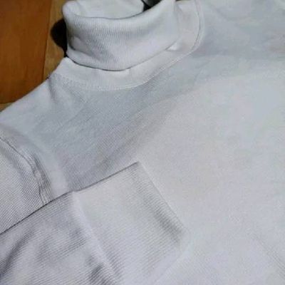 Turtle Neck T-shirt X White_img_2