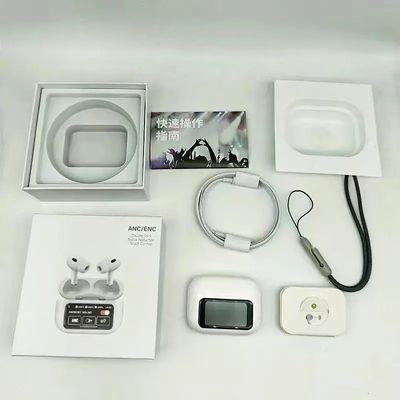 A9 Pro ANC Touch Screen Display Earbuds – White Color_img_1