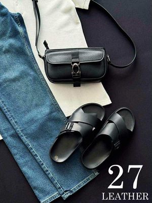 Axis Premium Leather Sandal(Black)_img_1