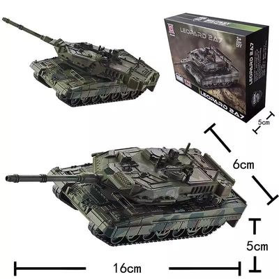 1:72 DIY Leopard 2A7 Battle Tank Model_img_0