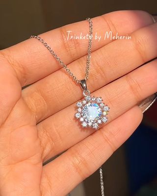 Silver zircon pendant_img_0