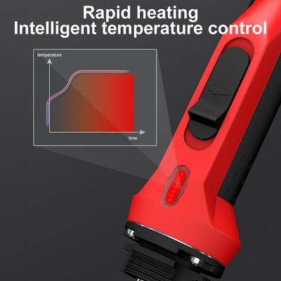 60 W Temperature‑Controlled Electric Soldering Iron – Red Handle, LED Indicator & Heat‑Resistant Grip_img_3