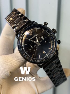 Armani Meccanico Chain Full Black Plain_img_0