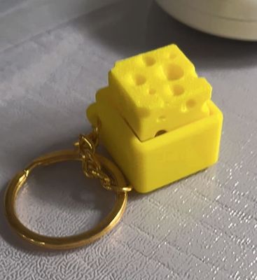 Cheese Themed Switch Tester Keychain With Switch_img_2