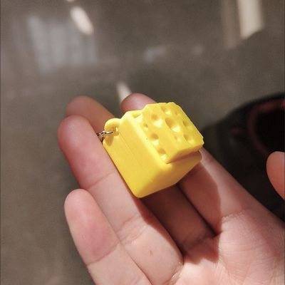 Cheese Themed Switch Tester Keychain With Switch_img_3