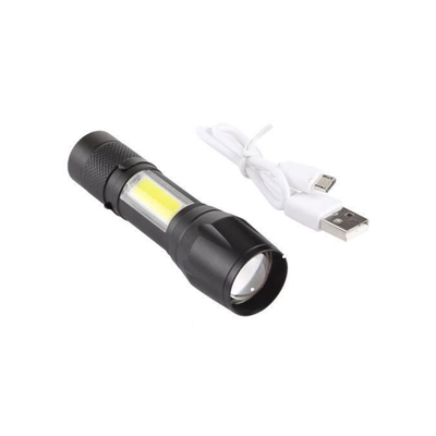 Mini Torch LED Rechargeable Flashlight Portable USB Charging Flashlight High Power Bank Camping Waterproof_img_0