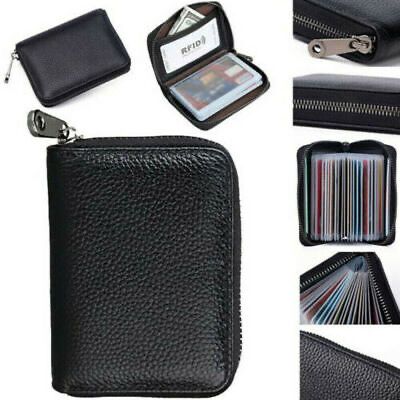 Men Business Card Holder Leather Credit Card Holder_img_3