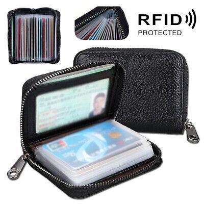 Men Business Card Holder Leather Credit Card Holder_img_4