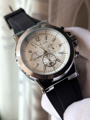 MK Chronograph Watch White_img_1
