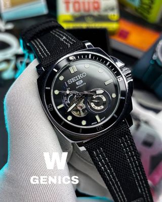 Seiko Auto Belt Full Black AAA_img_0