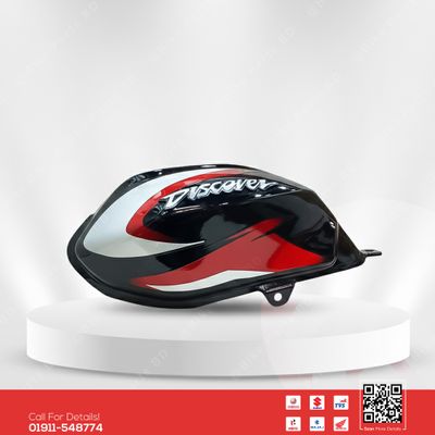 Fuel Tank for Bajaj Discover 125 Black-Red bike._img_0