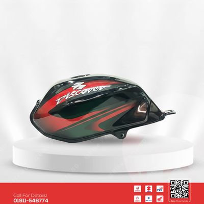 Fuel Tank for Bajaj Discover 125 Black-Red bike._img_0