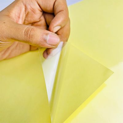 Cold Laminating Flim Transparent Self Adhesive Big Sheets Roll Laminating Sticker Paper size (20''x30'') Pack of 10 Sheets_img_2