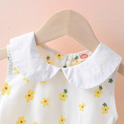 Girls' dress Summer 2025 New Children's Western-style (Color: Yellow)_img_2