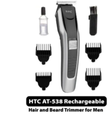 HTC AT-538 Rechargeable Hair and Beard Trimmer for Men_img_3