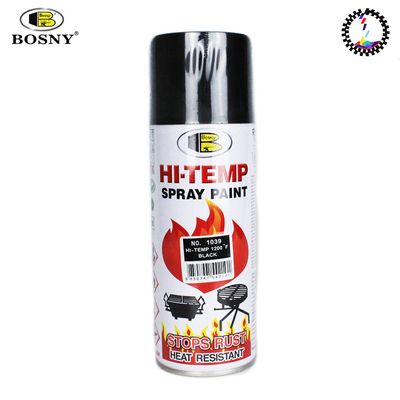 Bosny 1200F High Temperature Spray Paint gloss Black ColorCode : 1049_img_0