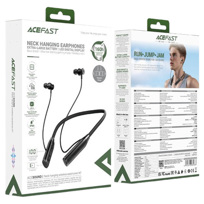 ACEFAST N7 Bluetooth In Ear Neckband Headphones - Black_img_2