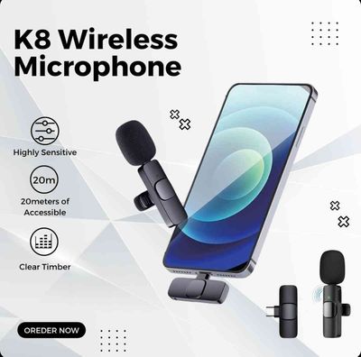 K8 Wireless Microphone Type C – K8 মাইক্রোফোন_img_0