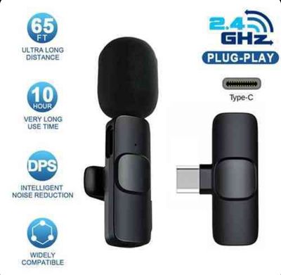 K8 Wireless Microphone Type C – K8 মাইক্রোফোন_img_1