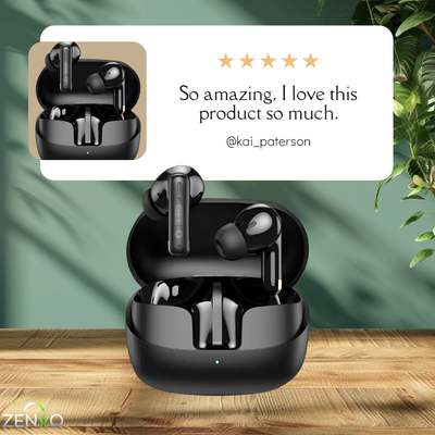 Geeoo T6 Pro Heavy Bass Wireless Earbuds – Black_img_2