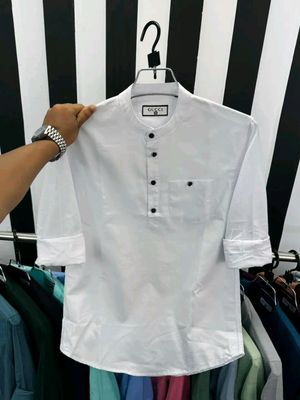 White Demanding Cotton Katua for Men_img_1