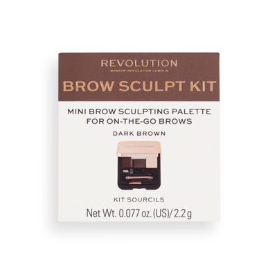 Makeup Revolution Brow Sculpt Kit -Dark Brown_img_4