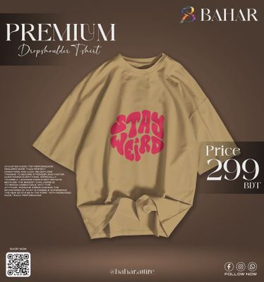 Oversized T-Shirt (Stay Weird Red)_img_6