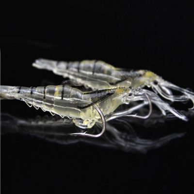 Lifelike Shrimp Fishing Lures, 5cm, Slow Sinking Soft Bait with Single Hook - Ideal for Bass, Trout, Salmon in Freshwater & Saltwater, Fishing Bait_img_3