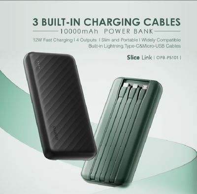 oraimo OPB-P5101 - Slice Link - 12W Fast Charge - 10000mAh Power Bank - with 3 Built-i.._img_3