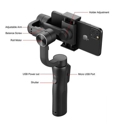 S5B 3-Axis Hand Held Stabilized Gimbal Selfie Stick_img_4