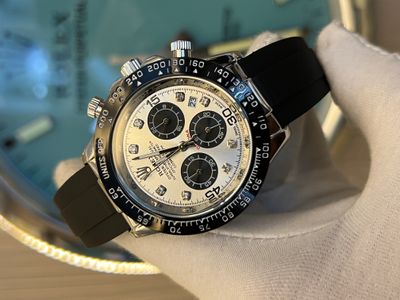 Rolex Cosmograph Daytona Panda Dial Black Belt_img_0