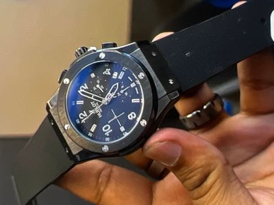 Hublot BB Full Black Silicone Belt AA Grade_img_0