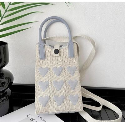 Korean Knit Mobile Bag ( Handle+Strap )_img_14