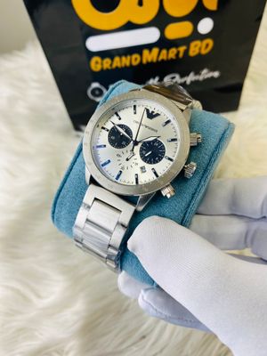 Armani Matte Silver || Active Chronograph || Uper Dial white_img_2