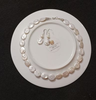 White Coin Pearl Necklace_img_2