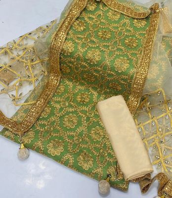 Semi –Embroidery & Sequence Work Party dress_img_4
