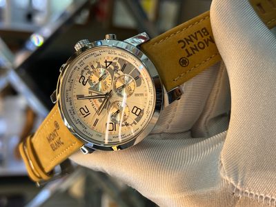 montblack brown belt white dial AA_img_0