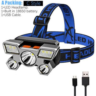 Powerful Rechargeable Head Flashlight for Fishing Led Headlamp Nitecore Camping Headlights Hunting Torch Hiking Front Lanterns_img_4