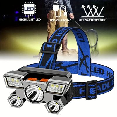 Powerful Rechargeable Head Flashlight for Fishing Led Headlamp Nitecore Camping Headlights Hunting Torch Hiking Front Lanterns_img_5