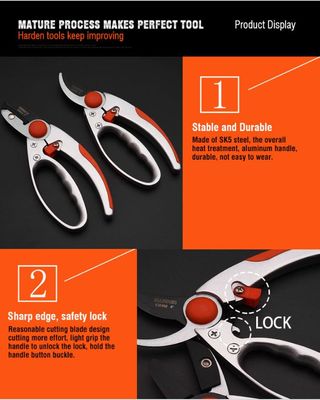 HARDEN 8" Garden By-Pass Pruner + Garden Anvil Pruner (200mm) 630403_img_6