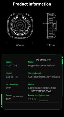 Plextone EX2 Ultra 12w Magnetic Mobile Phone Cooler_img_11