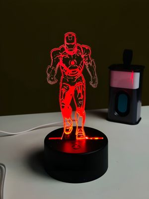 GearUP Acrylic Multicolor Night Lamp (IRON MAN) – BLACK_img_0
