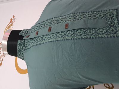Premium Embroidery Punjabi (Green)_img_6
