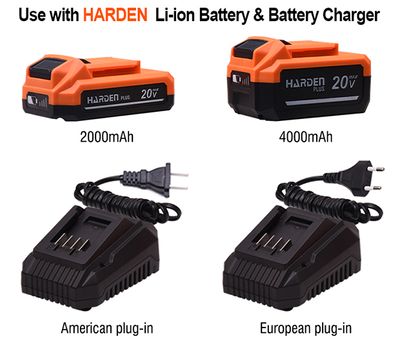 HARDEN 4" 20V Cordless Brushless Angle Grinder | Tool Only | 5000-8500 RPM | Digital Speed Control | Model: 756322_img_7