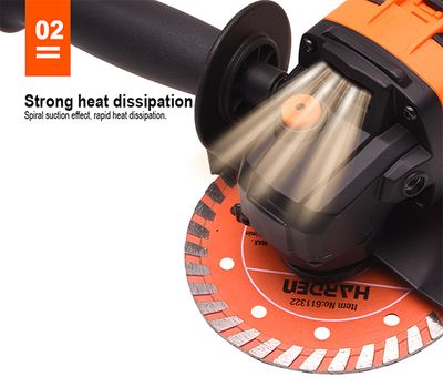 HARDEN 4" 20V Cordless Brushless Angle Grinder | Tool Only | 5000-8500 RPM | Digital Speed Control | Model: 756322_img_10